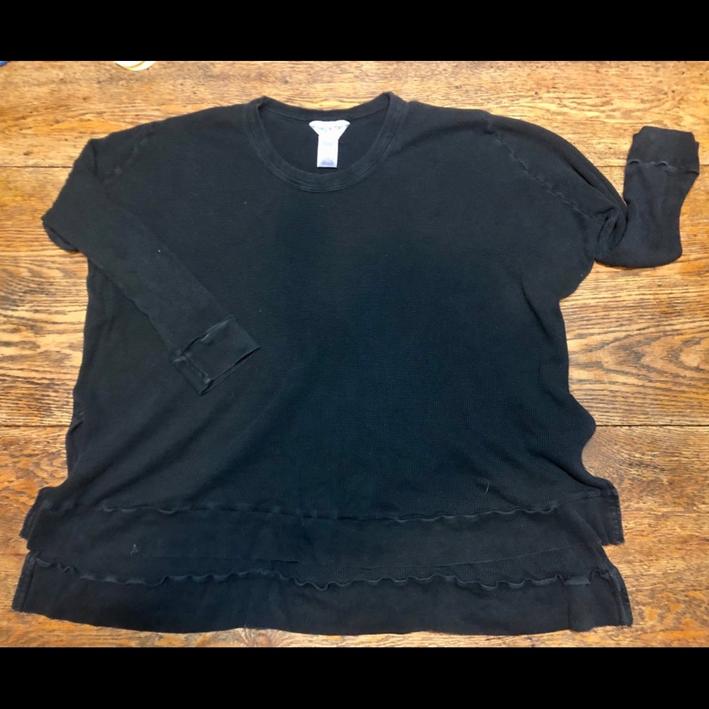 Hard Tail long sleeve black textured shirt size S